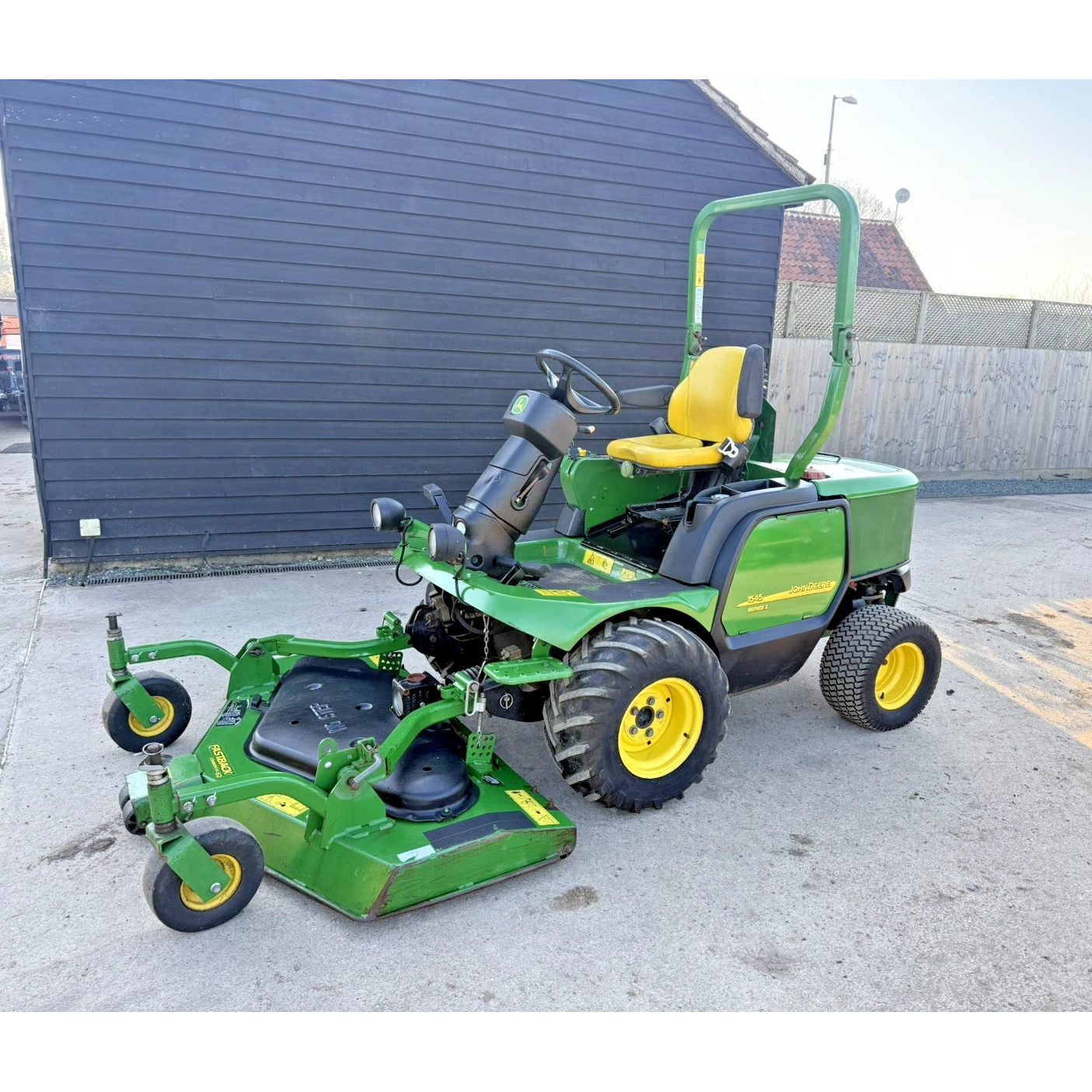 2012 JOHN DEERE 1545 OUTFRONT ROTARY DIESEL RIDE ON LAWN MOWER